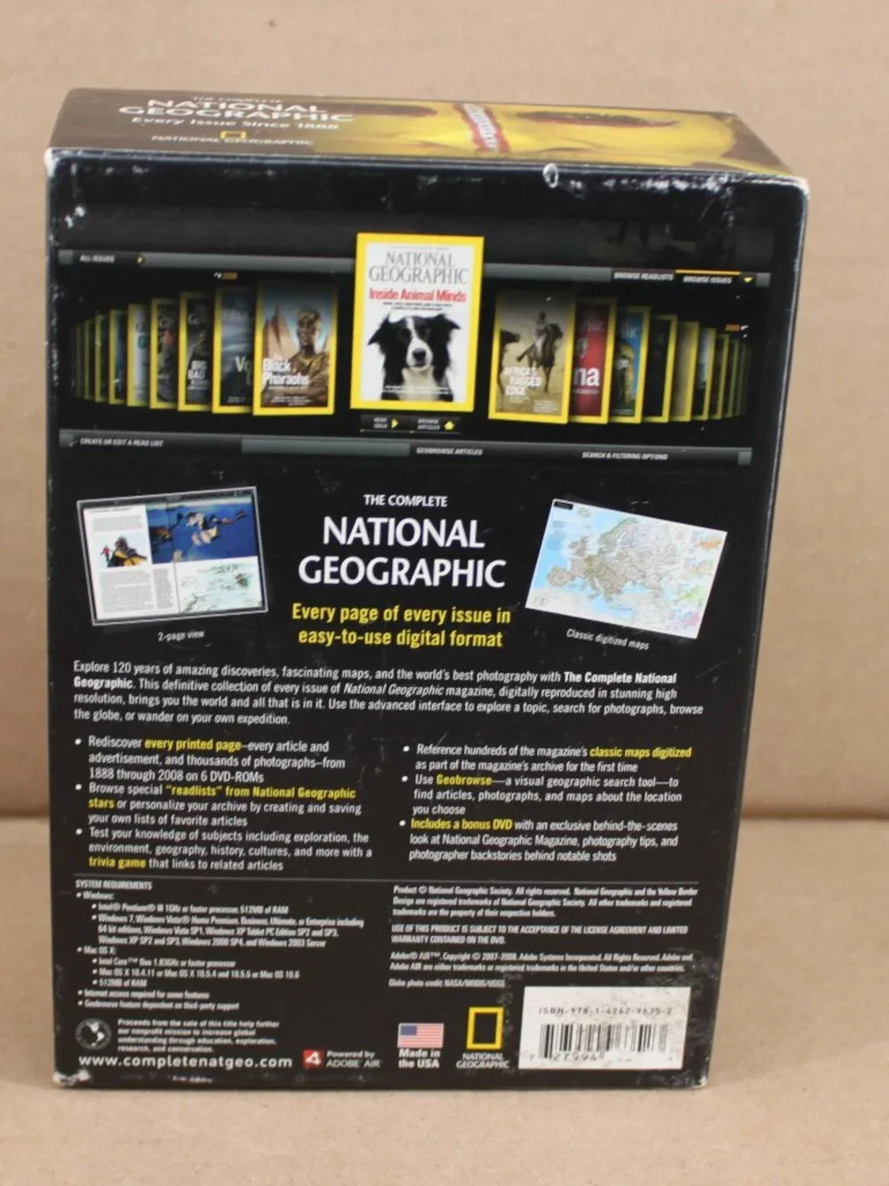 National Geographic - Every Issue 1888 to 2008  6 Cd + 1 Dvd Tested - Picture 3 of 3